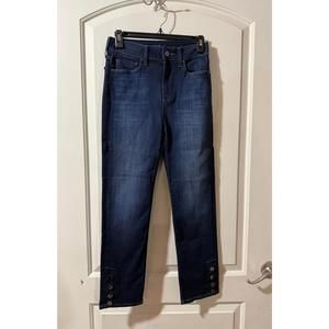Fidelity Women's Blue Button Jeans 27